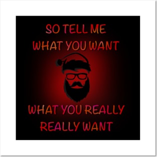 So Tell Me What You Really Really Want - Christmas collection Posters and Art